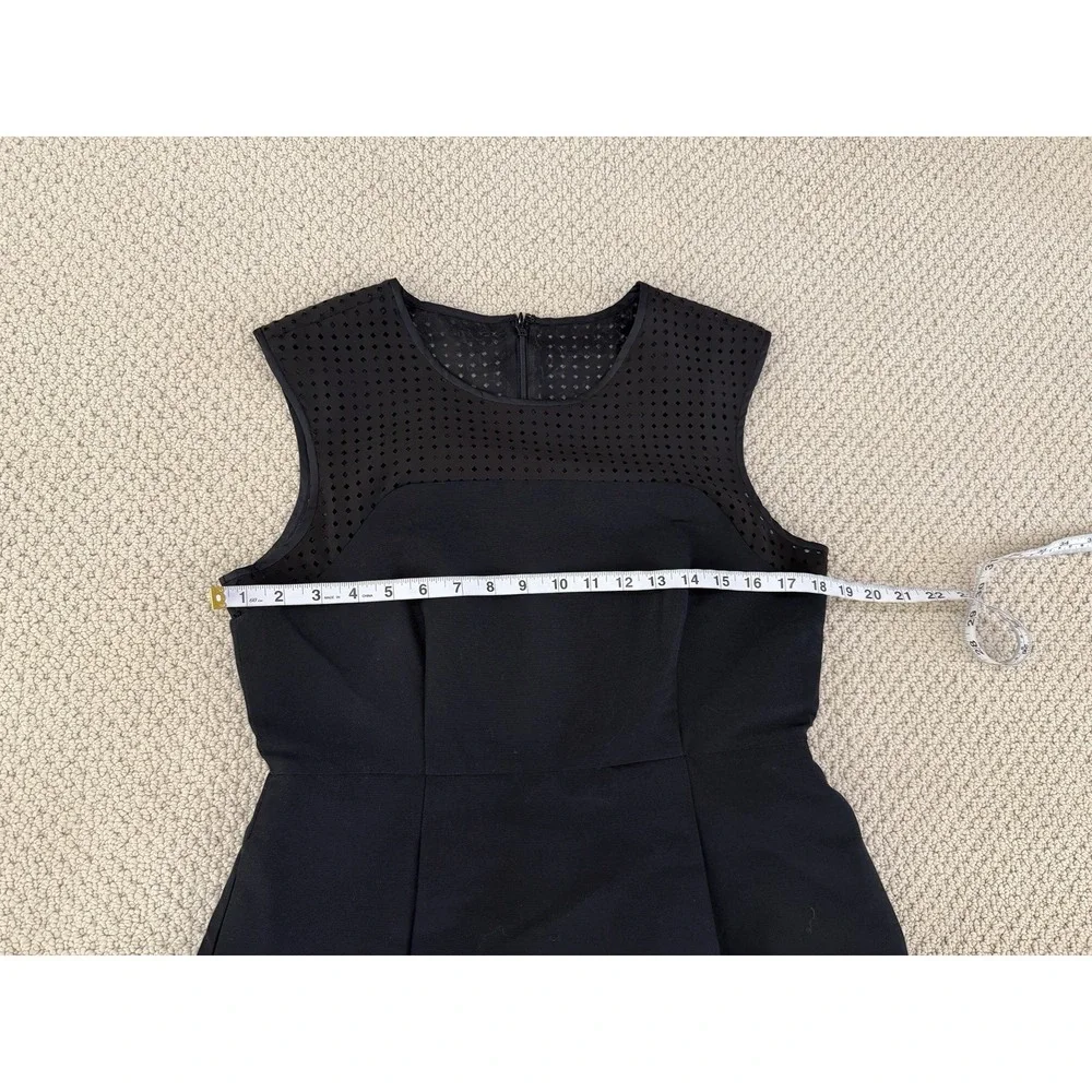 j crew women black cotton silk dress size 12P